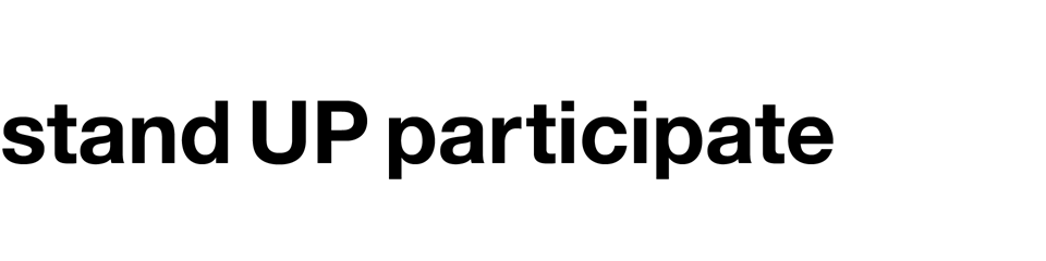Logo - stand UP participate