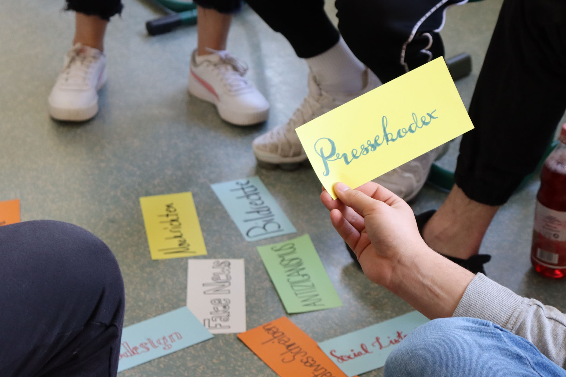 Workshopsituation im Bildungsangebot &raquo;sUPpress&laquo;